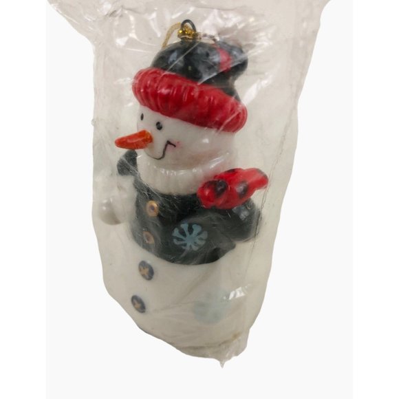 Kurt S Adler Snowman Ornaments Santas World Set of 2 Christmas Tree Holiday NIP - Picture 4 of 10